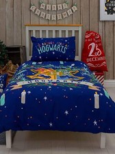 Harry Potter Joyeux Single Duvet Cover Reversible Christmas Bedding Set Gift