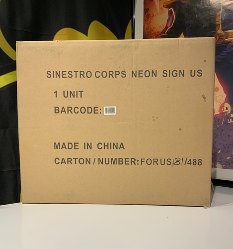 Sinestro Mini Neon Sign DC Comics US Version. - Picture 4 of 4