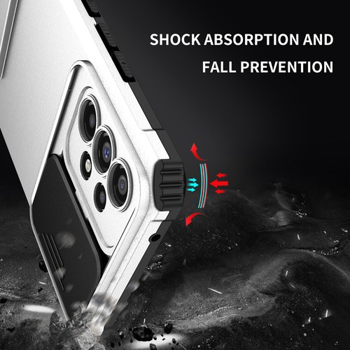 Stoßfeste Hybrid Ständer Schiebe Handy Hülle für Samsung Galaxy A14 A32 A54 A73 - Bild 4 von 28