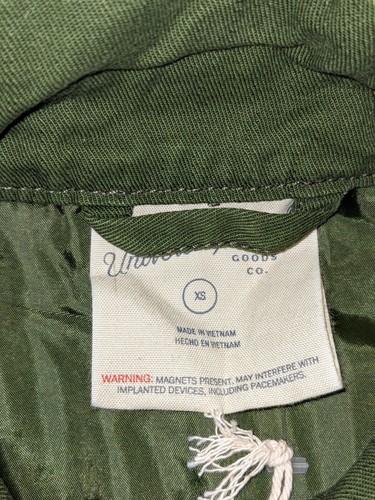 Giacca donna adattiva utility anorak filo universale verde oro cerniere XS NUOVA CON ETICHETTE - Foto 7 di 7
