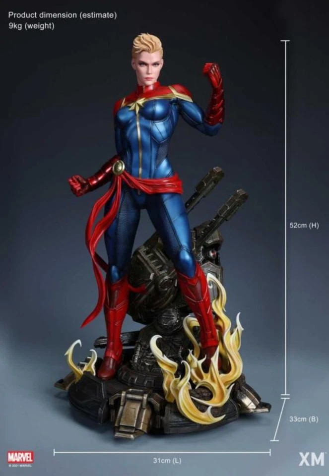 XM Studios CAPTAIN MARVEL 1/4 Premium Collectible Statue w/*Exclusive Plaque* - Image 4 of 4