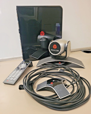 Polycom HDX 8000 HD Video NTSC Conference System w/ Eagle Eye Camera Remote