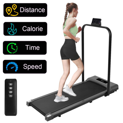 2 IN 1 Folding Electric Under Desk Foldable Walking Treadmills Remote Control