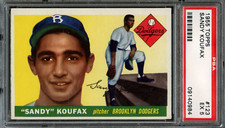 BB - 1955 Topps - Sandy Koufax - #123 - PSA 5 - EX
