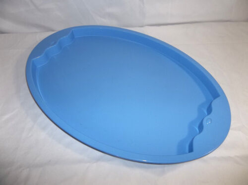 Tupperware Impressions Deltablau großes eiförmiges Serviertablett - Bild 2 von 9