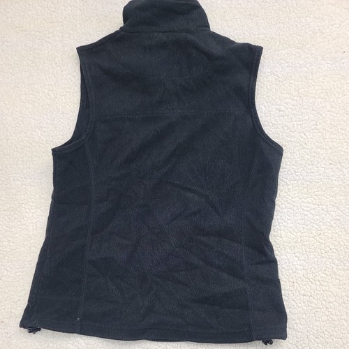 Cabelas Vest Womens Medium Black Fleece Jacket Full Zip Outerwear Polyester - Picture 10 of 12