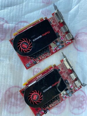 Dell AMD ATI FirePro V4900 GDDR5 1GB Graphics Video Card GPU Lot Of 2