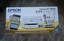 Epson EcoTank ET-3830 Color Inkjet All-In-One Printer - White