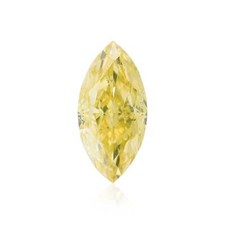 0.50 Ct Natural Fancy Color Yellow Diamond Marquise SI1 GIA Certified Rare 2052.00 per carat