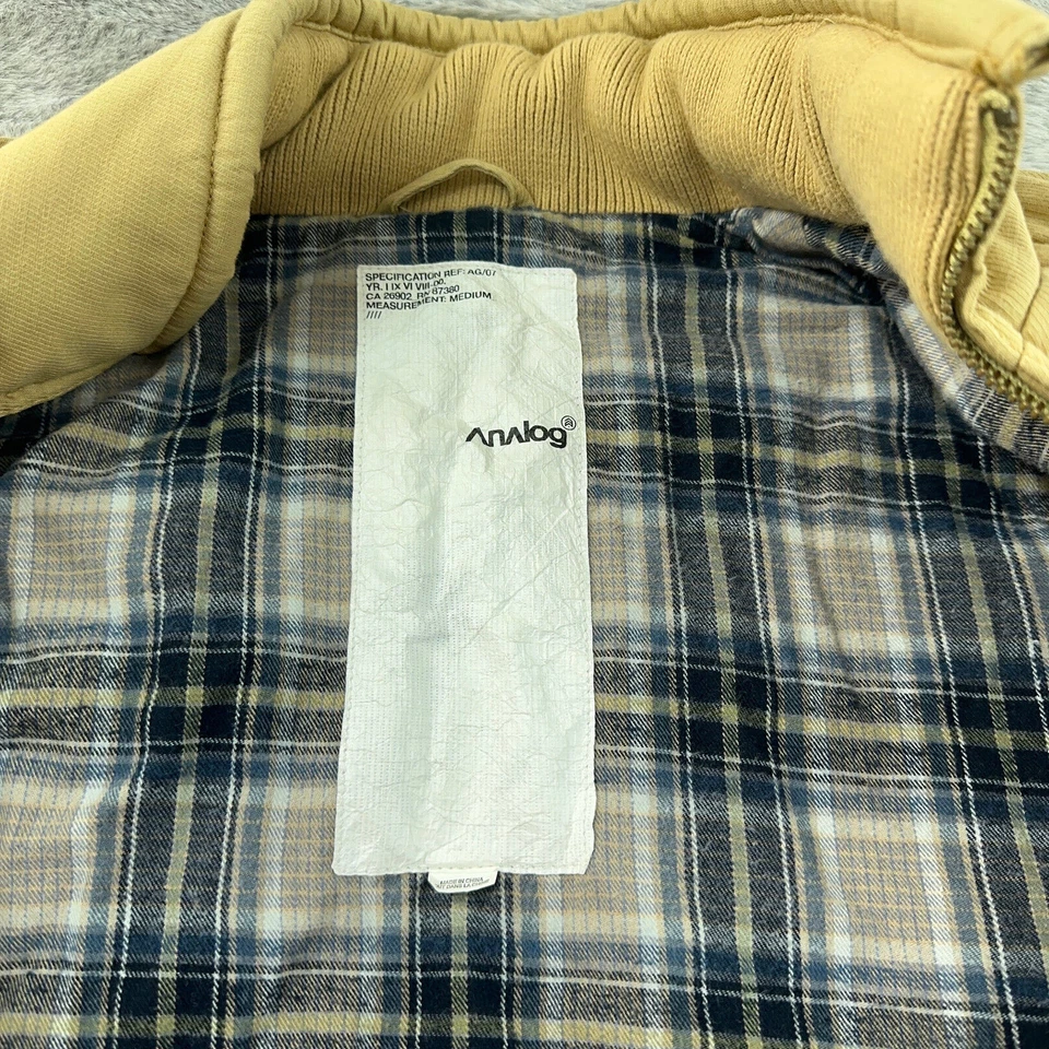 Abrigo Analógico Para Hombre Medio Caqui Marrón Acolchado Largo Medio Patinador Exterior Patinaje Foto 3 de 4