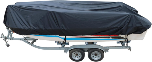 Heavy Duty 210D Boat Cover for Trailerable Fishing Ski Bass V-Hull Tri-Hull Runa