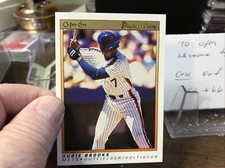 1991 OPC O-PEE-CHEE PREMIER BASEBALL CARD #15 HUBIE BROOKS