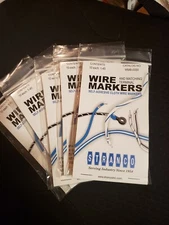 WIRE MARKER BOOKS LOT                         1-45  5 book lot with 10 pg. ea.