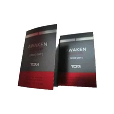 2 x TUMI Awaken Distilled Extrait de Parfum Spray SAMPLES, 2ml / 0.06 oz. each