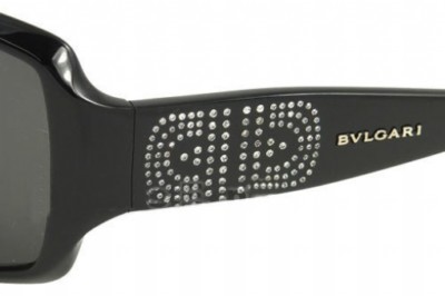 BVLGARI 8004B 8004-B 501/87 64-14-120 Black w/rhinestones
