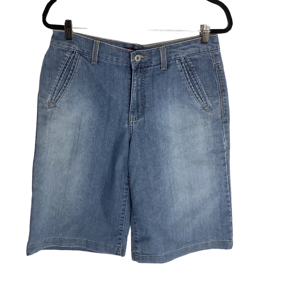 Pantalones cortos vaqueros Bermudas azules para mujer Gloria Vanderbilt TALLA 10 (32x14) Foto 2 de 4