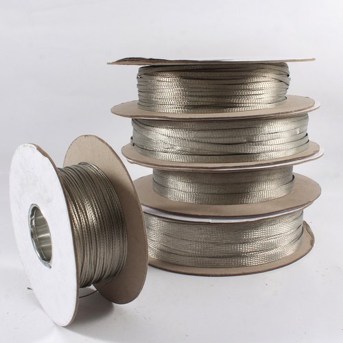 Flat Tinned Copper Braided Sleeves Wrap Cable Shielding EMI RFI ESD Protection - Picture 16 of 17