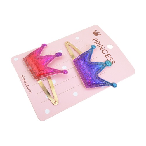 Adorable Colorful Baby Barrettes – Heart Clips – Star Clips – Crown Clips - Picture 4 of 12