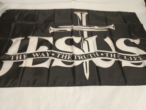 Jesus The Way The Truth And The Life Flag 3x5 Ft Jesus Outside Flag Polyester... - Picture 12 of 17