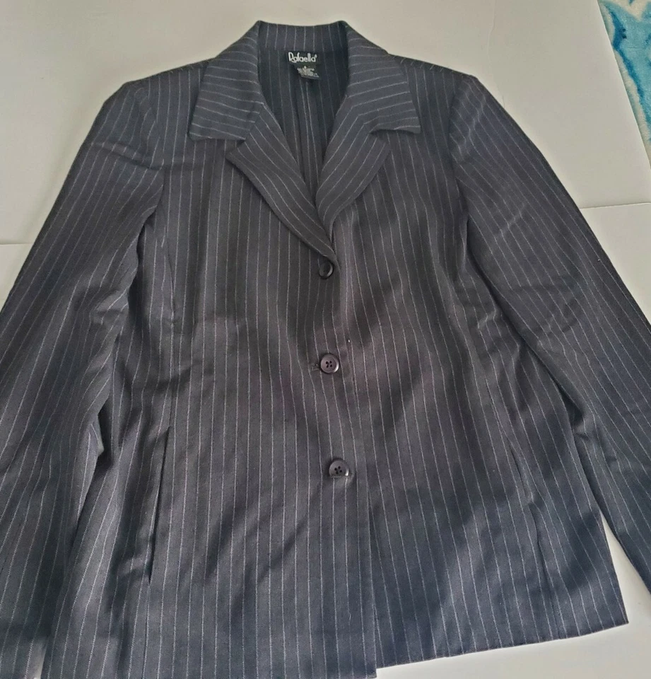 Blazer Mujer Talla 6 Rafaella Gris/Marrón Rayas, Chaqueta de vestir para Mujer 6 Foto 4 de 4