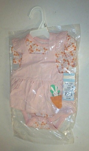 Newborn Infant Baby Girl Kids Cat & Jack Rabbit Animal Clothes 9-12lbs 2 pieces - Picture 2 of 4