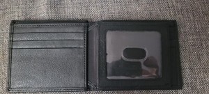 men's wallet bifold left genuine leather RFID blocking