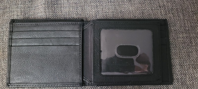 men's wallet bifold left genuine leather RFID blocking