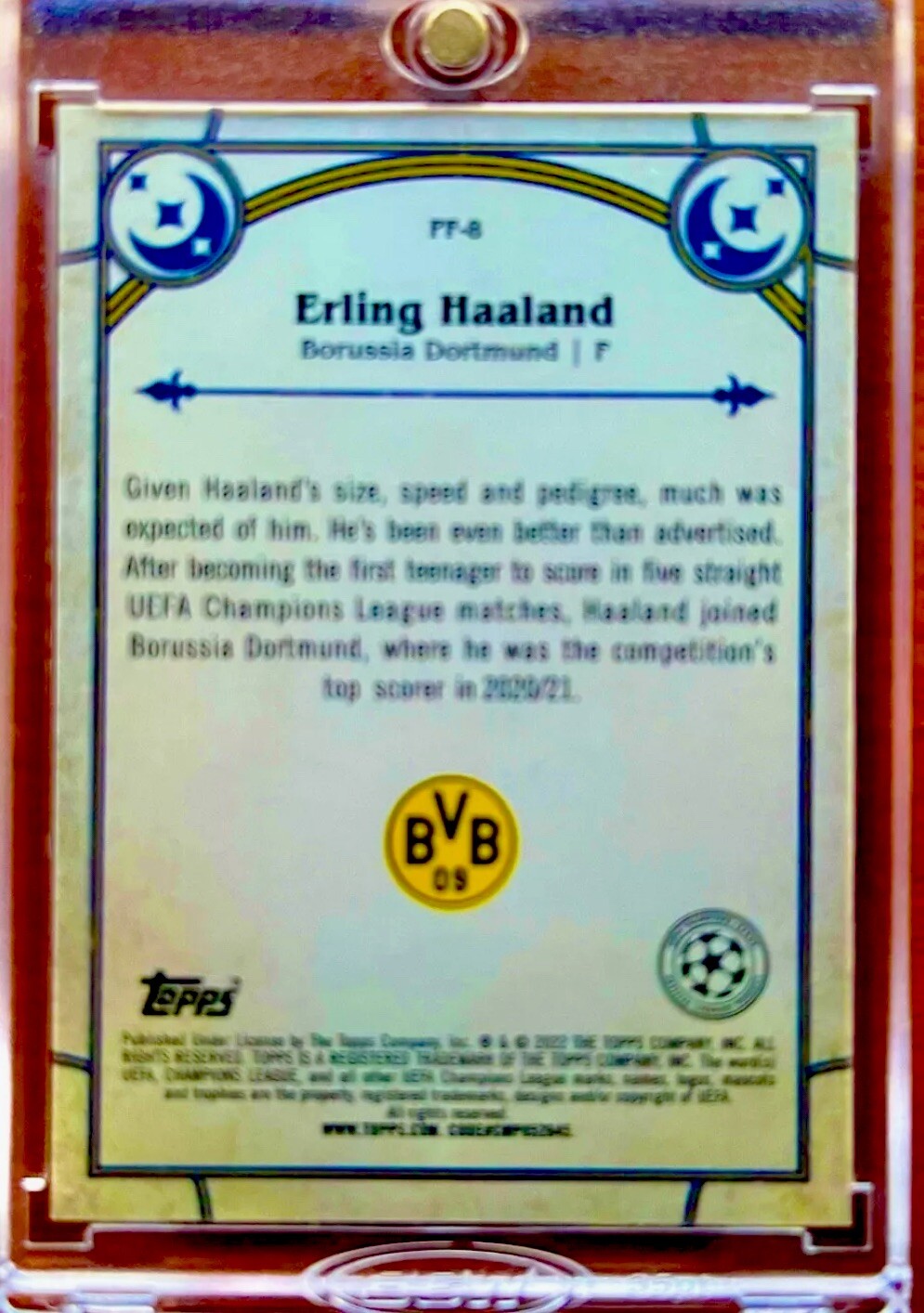 Erling Haaland RARE ROOKIE REFRACTOR TOPPS CHROME INVESTMENT CARD SSP MVP MINT view 11