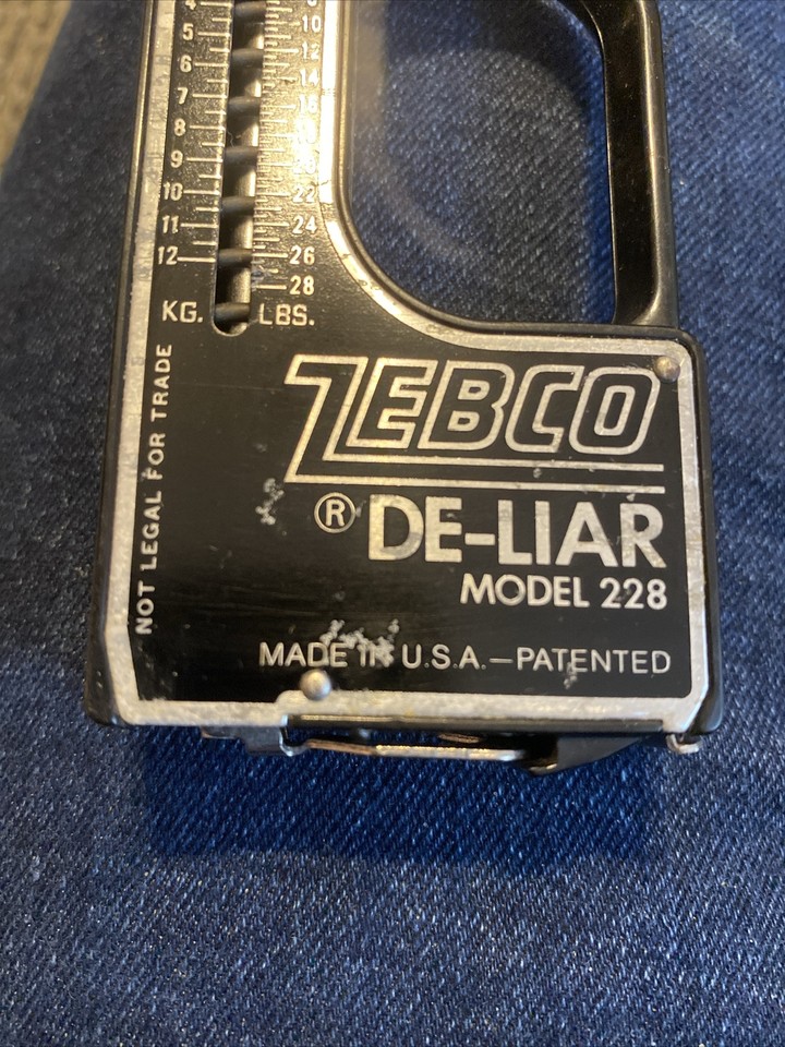 Used Zebco DeLiar Model 228 Fish Scale with Ruler eBay