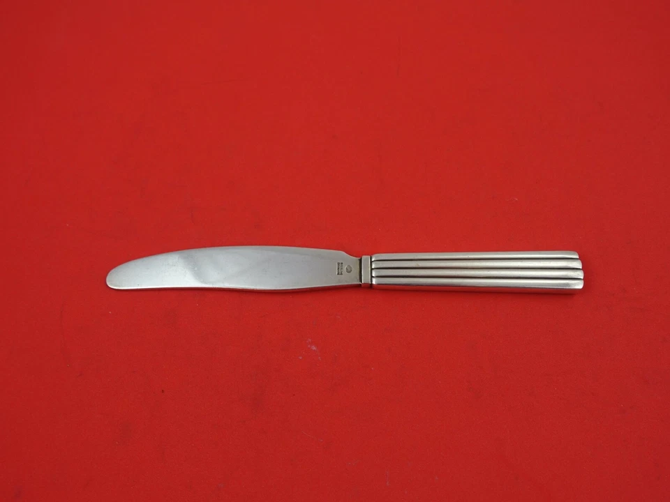 Cuchillo de té de plata esterlina Bernadotte de Georg Jensen HH AS 6 5/8" Foto 2 de 2