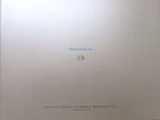 Maybach 62 S V240 price list price list from 01.01.2007, 12 pages German