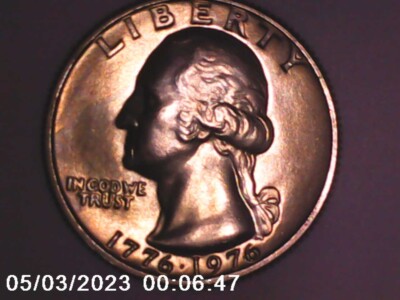 Rare coin! 1776-1976 Bicentennial Quarter with NO MINT MARK ,DDO
