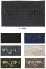 TOPPA PATCH APPLICAZIONE "472B" RICAMO "NEW YORK " TERMO O CUCIRE 12,8X7,5 cm.