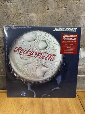 JUDAS PRIEST Rocka Rolla 50th LP ANIV ART SIGNED KK IAN ROB GLEN OXBLOOD VINYL