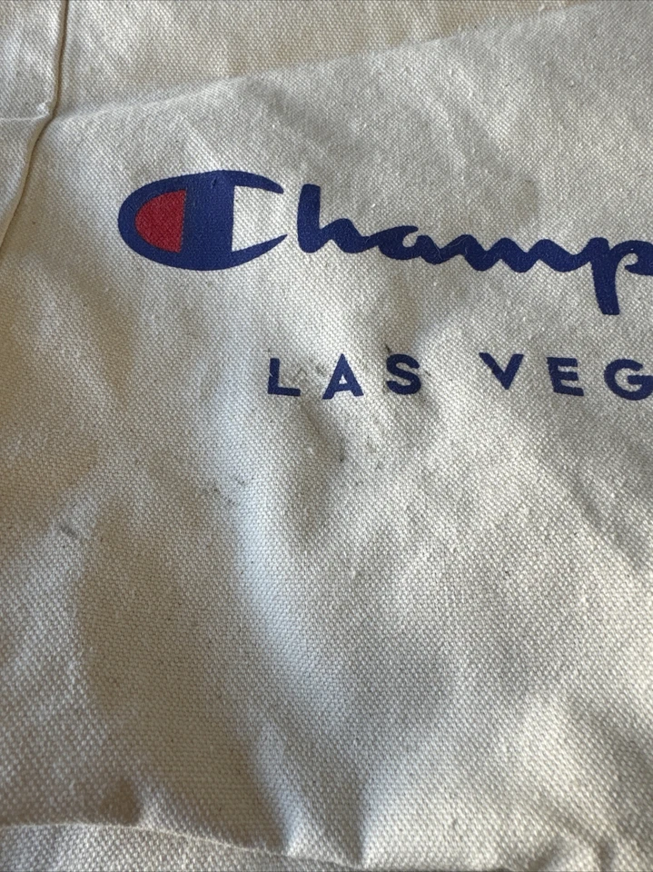 РЕДКИЙ ЧЕМПИОН ХОЛЩОВАЯ СУМКА-ТОУТ ЛАС-ВЕГАС БЕЛАЯ КРАСКА - Изображение 4 из 4