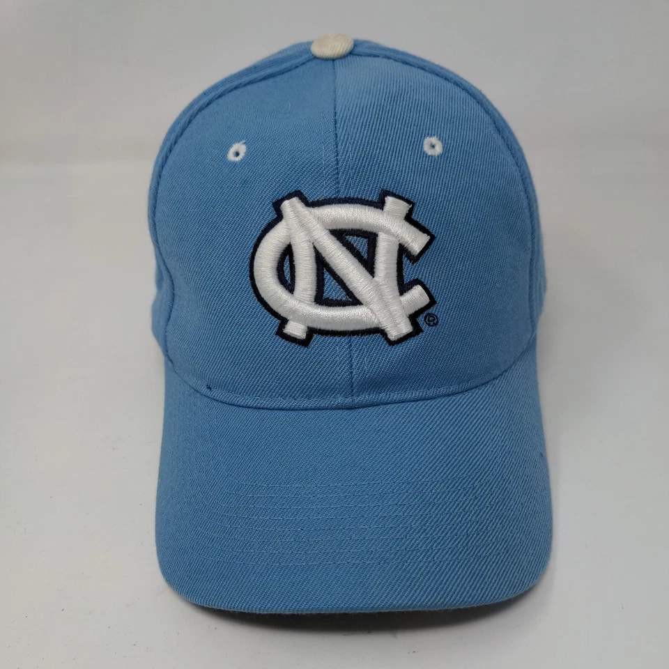 North Carolina Fitted Hat Blue Size 6 7/8 Embroidered Authentic Zephyr The Hat - Image 2 of 4
