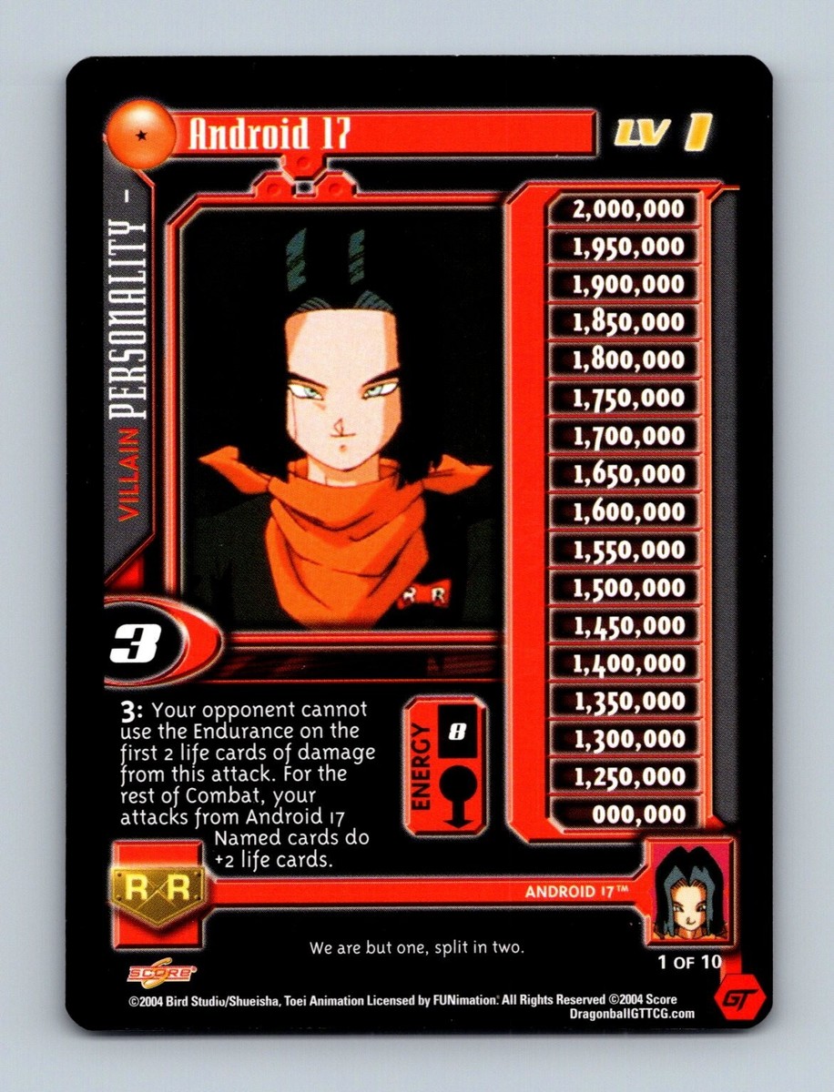 Dragon Ball GT TCG - Android 17 #1 - LIMITED Personality Score