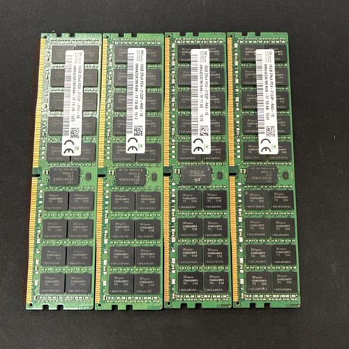 Hynix 16GB DDR4 2133MHz PC4-17000 ECC RDIMM Lot Of 4 (HMA42GR7MFR4N-TF)
