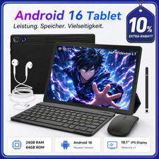 Andriod 16 Tablet 10 Zoll 24GB+64GB 6000mAh Wifi Tablet Octa Core Widevine …