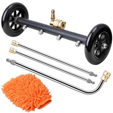 EVEAGE 2-in-1 Undercarriage Pressure Washer Attachment, 16" Power Black