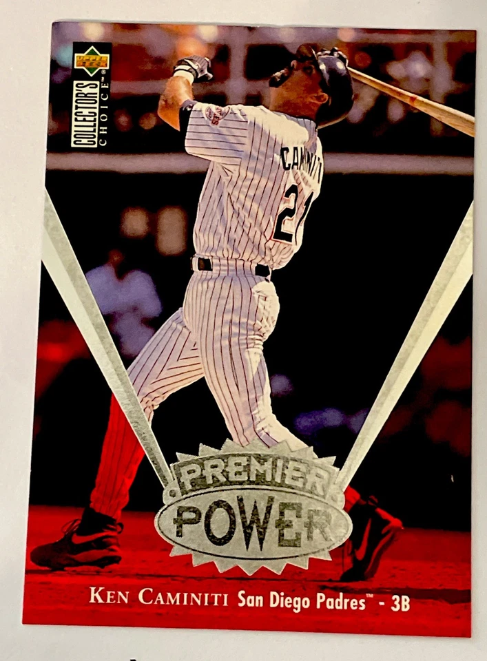 1997 Collector's Choice Premier Power Ken Caminiti #PP14 San Diego Padres HOF NM - Image 2 of 3