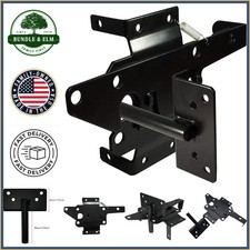 Heavy Duty Self-Locking Gate Latch for Wood and PVC Fences with Fasteners