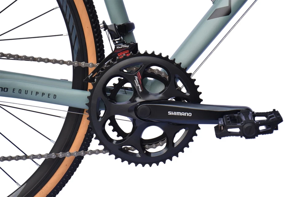 WYNN Gravelbike 28 Zoll GRL1.0 grün Damen Herren 14 Gänge mech. Scheibenbremse - Bild 3 von 4