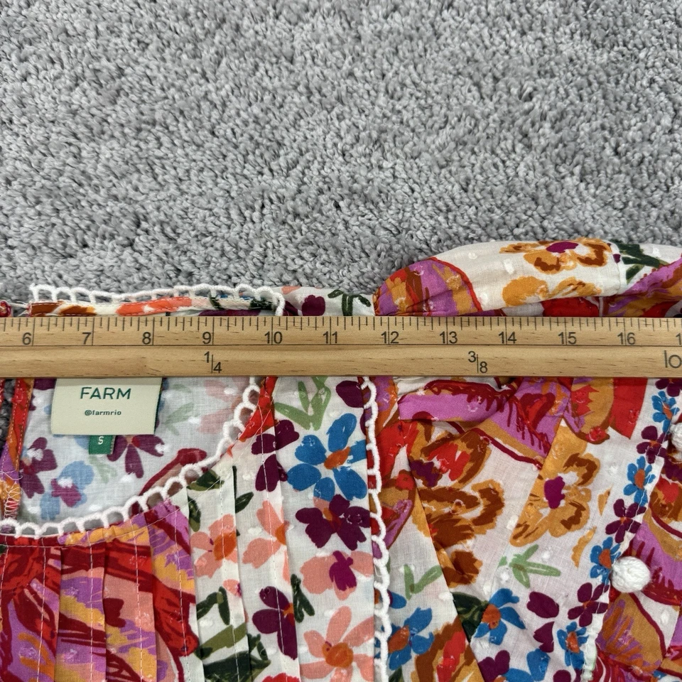 Ферма Рио весна бананы верхний женщин S тропический Artsy богемное фрукты помпон отпуск - Изображение 3 из 4