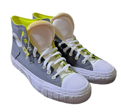 Converse All Star Edge Glow Sneaker Grey White Men's Size 9 Rare High Top