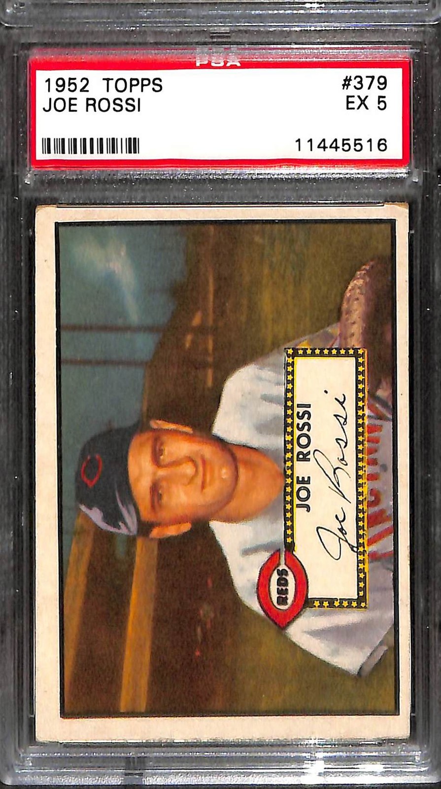 1952 TOPPS #379 JOE ROSSI PSA 5 EX 11445516