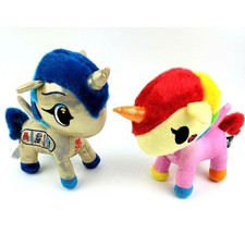 Tokidoki Unicorno Plush Set of 2 Fruttina  Cleo Aurora 7.5 Inch Stuffed Toys
