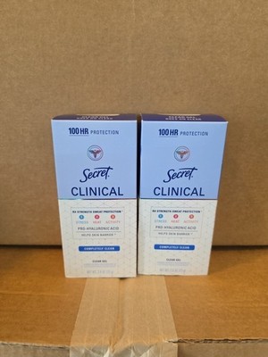 2X Secret Clinical Strength Antiperspirant Deodorant Completely Clean 2.6 oz New