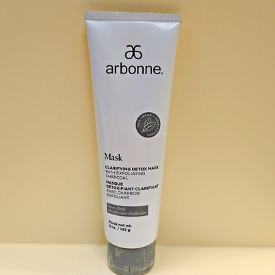 New and Sealed Arbonne Clarifying Detox Face Mask with Exfoliating Charcoal 5oz