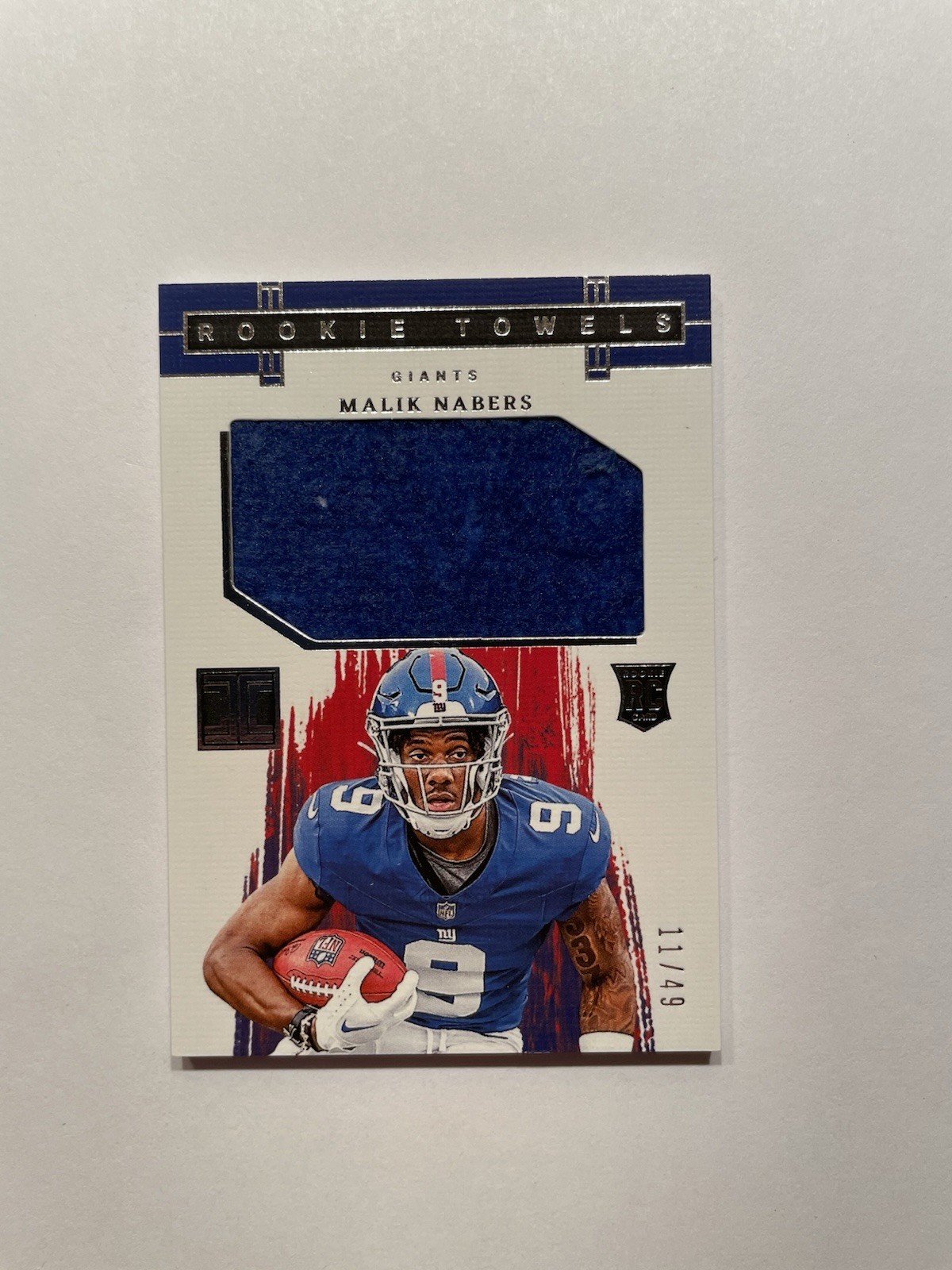 MALIK NABERS  -- 2024 PANINI IMPECCABLE ROOKIE TOWELS RELIC RC /49🔥